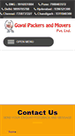 Mobile Screenshot of goyalmoverspackers.com